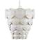 Currey & Company Tulum 20" Wide White Shell Coastal Chandelier