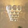 1_Currey & Company Tulum 20" Wide White Shell Coastal Chandelier