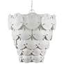 3_Currey & Company Tulum 20" Wide White Shell Coastal Chandelier more views