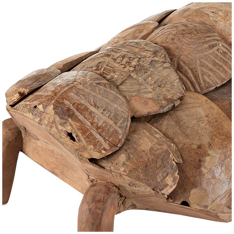 Image 4 Currey & Company Turtle Set of 3 Wooden Turtles more views
