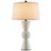 Currey & Company Upbeat Antique White Table Lamp