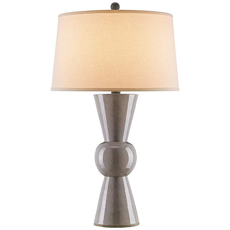 Image 1 Currey and Company Upbeat Gray Terracotta Table Lamp