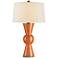 Currey & Company Upbeat Orange Terracotta Table Lamp