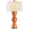 Currey and Company Upbeat Orange Terracotta Table Lamp