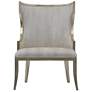 1_Currey & Company Upholstered Garson Silver Armchair, Fresh Files Linen