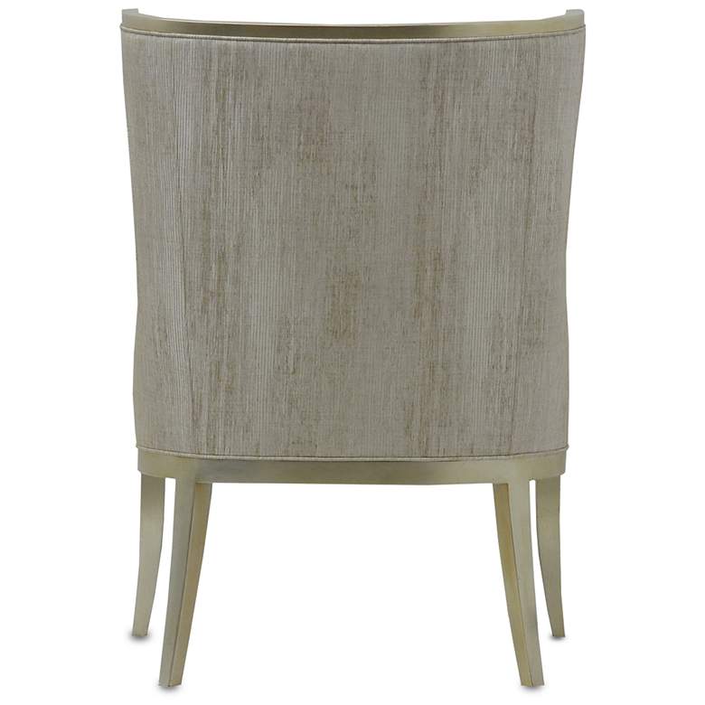 Image 3 Currey & Company Upholstered Garson Silver Armchair, Fresh Files Linen more views
