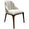 Currey & Company Upholstered Inga Dining Chair, Adena Parchment