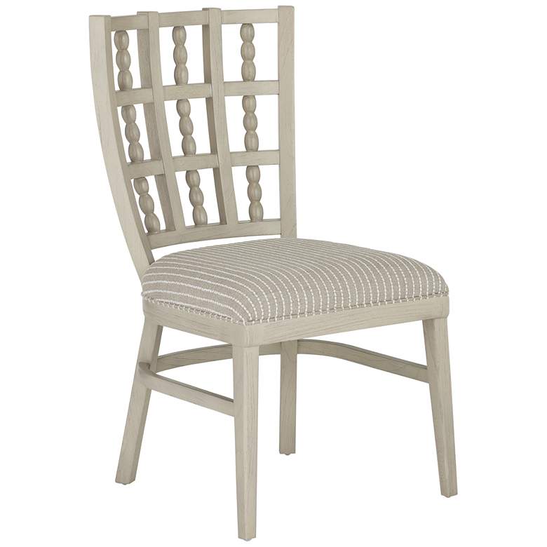 Image 1 Currey & Company Upholstered Norene Gray Dining Chair, Demetria Parchme