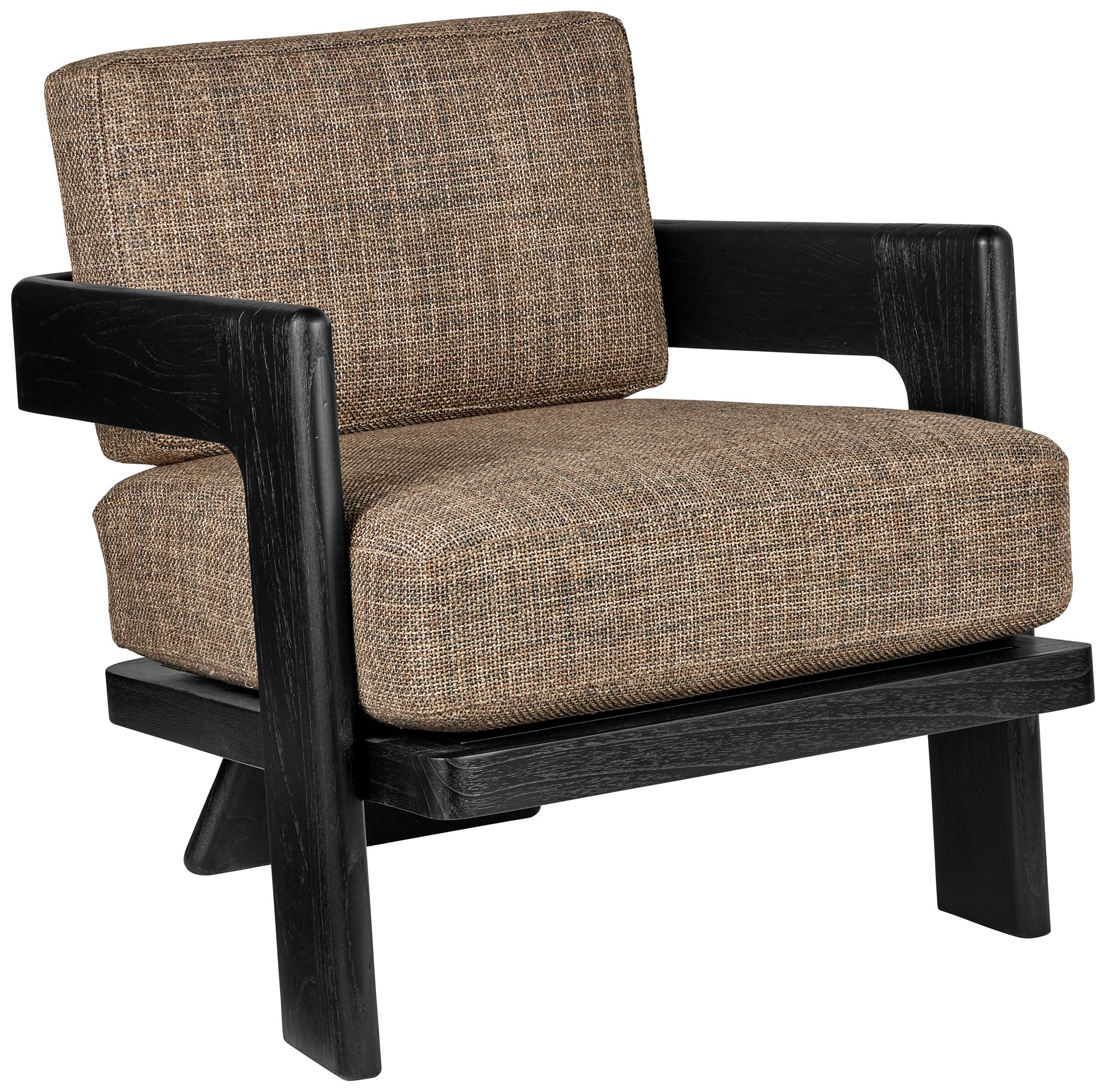 Image 2 Currey & Company Upholstered Theo Lounge Chair, Rig Otter more views