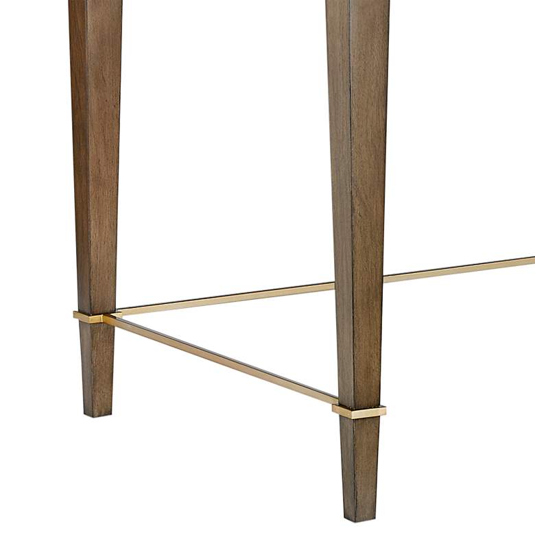 Image 4 Currey and Company Verona 60" Wide Chanterelle 3-Drawer Desk more views