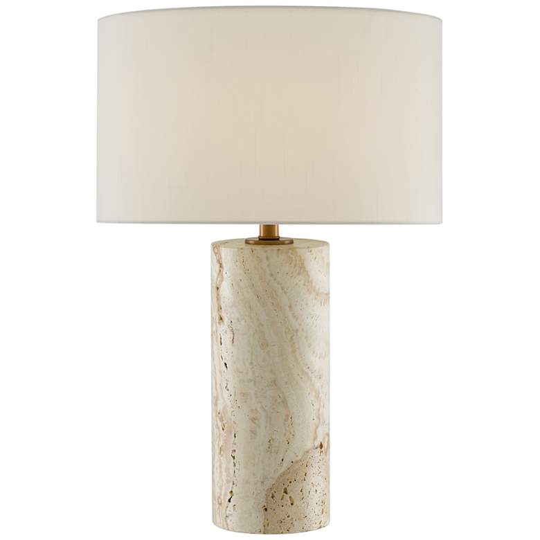 Image 2 Currey & Company Vespera Beige Marble Table Lamp