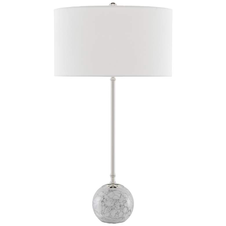 Image 2 Currey & Company Villette Polished Nickel Metal Table Lamp