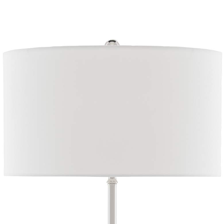 Image 3 Currey & Company Villette Polished Nickel Metal Table Lamp more views