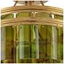 Thumbnail3 of Currey & Company Vintner 15 1/2" Gold Green Glass Ceiling Light more views