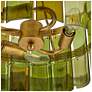 Thumbnail4 of Currey & Company Vintner 15 1/2" Gold Green Glass Ceiling Light more views