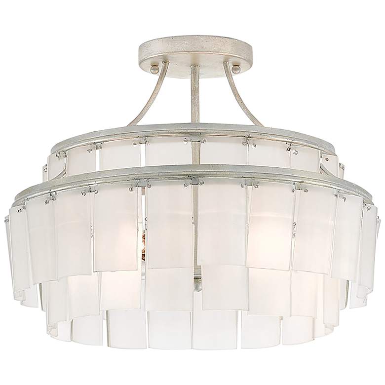 Image 2 Currey and Company Vintner 15 1/2" Wide Blanc Semi-Flush Ceiling Light