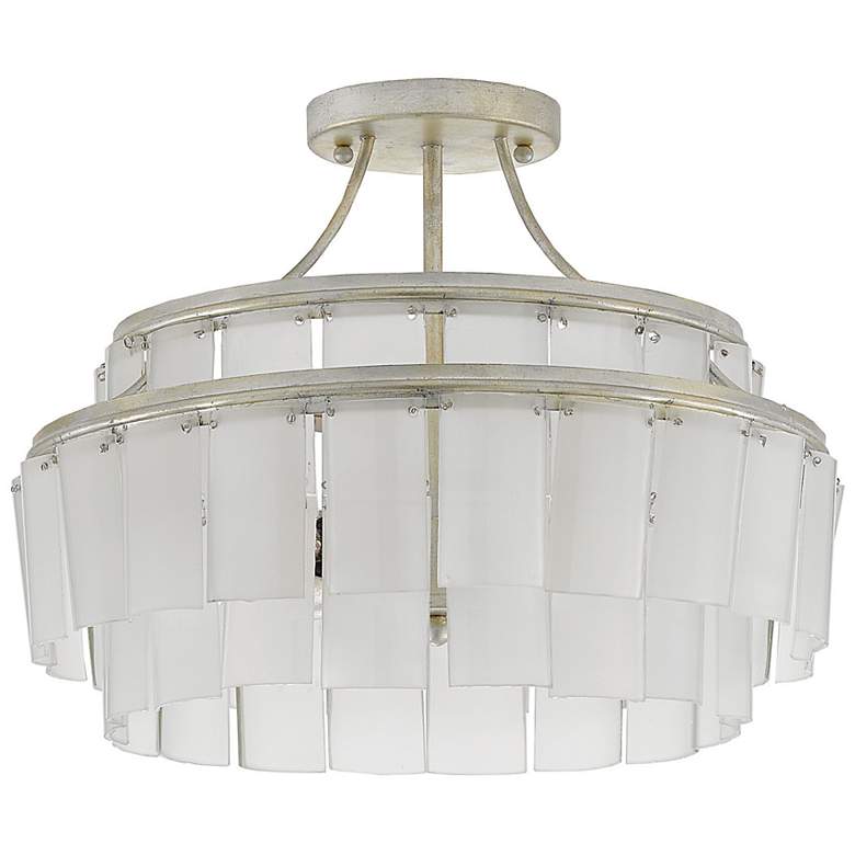 Image 4 Currey and Company Vintner 15 1/2" Wide Blanc Semi-Flush Ceiling Light more views