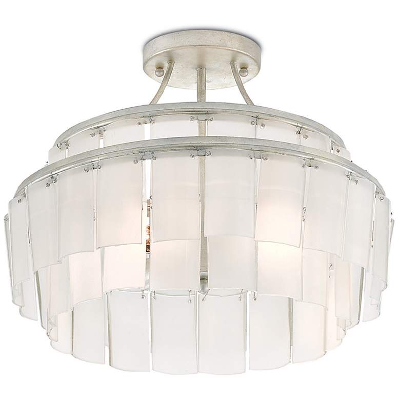 Image 5 Currey and Company Vintner 15 1/2" Wide Blanc Semi-Flush Ceiling Light more views