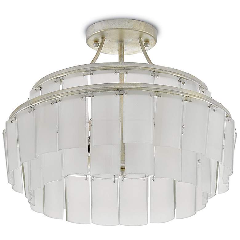 Image 6 Currey and Company Vintner 15 1/2" Wide Blanc Semi-Flush Ceiling Light more views