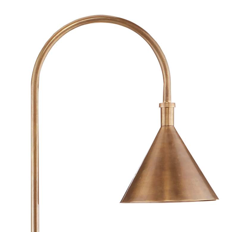 Image 4 Currey & Company Vision 56" Brass and Granite Arc Floor Lamp more views