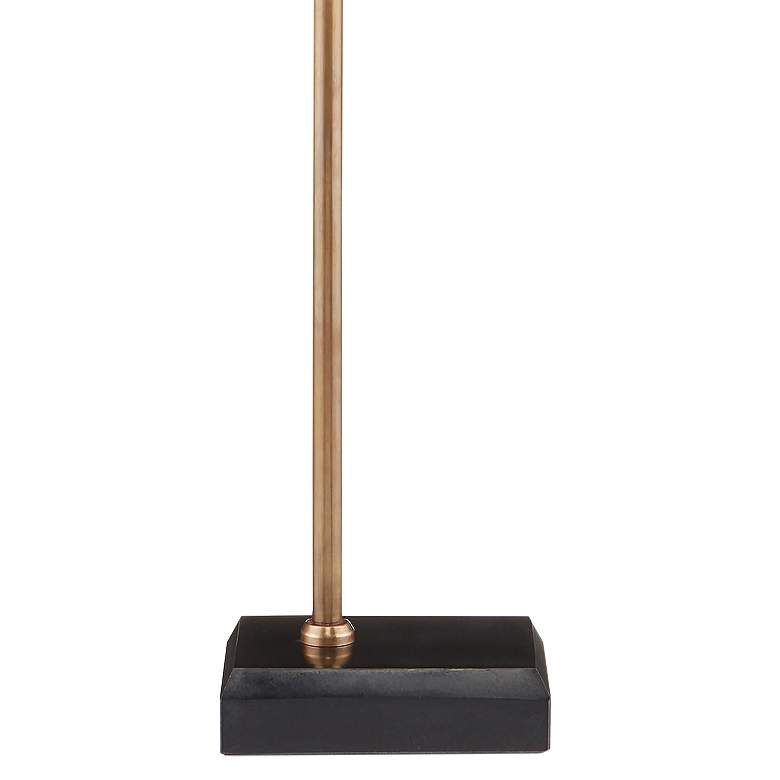Image 5 Currey & Company Vision 56" Brass and Granite Arc Floor Lamp more views
