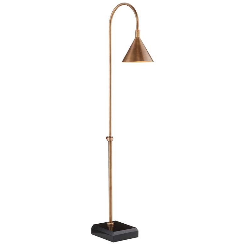 Image 6 Currey & Company Vision 56" Brass and Granite Arc Floor Lamp more views