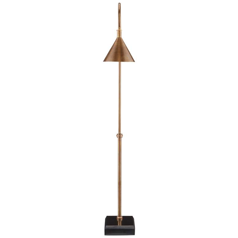 Image 7 Currey &amp; Company Vision 56 inch Brass and Granite Arc Floor Lamp more views