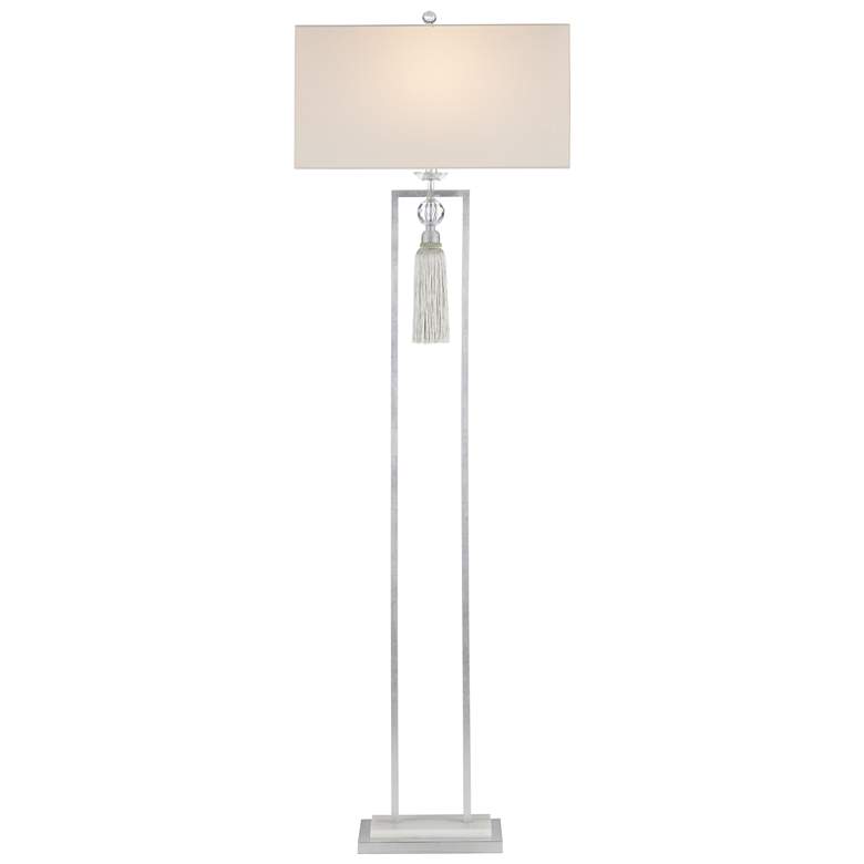 Image 1 Currey &amp; Company Vitale 69 1/2 inch Crystal Accent Modern Floor Lamp