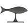 Currey and Company Wesley Graphite 13" Wide Fish Sculpture