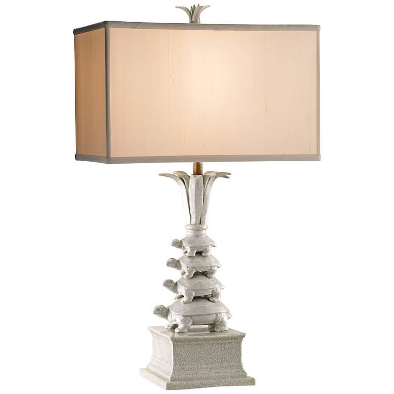 Image 1 Currey and Company Whimsy Porcelain Turtle Table Lamp