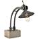 Currey and Company Willivee Gray Wrought Iron Desk Lamp