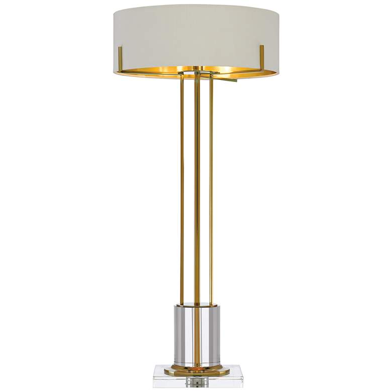 Image 2 Currey & Company Winsland 31 1/2" Modern Brass LED Table Lamp more views