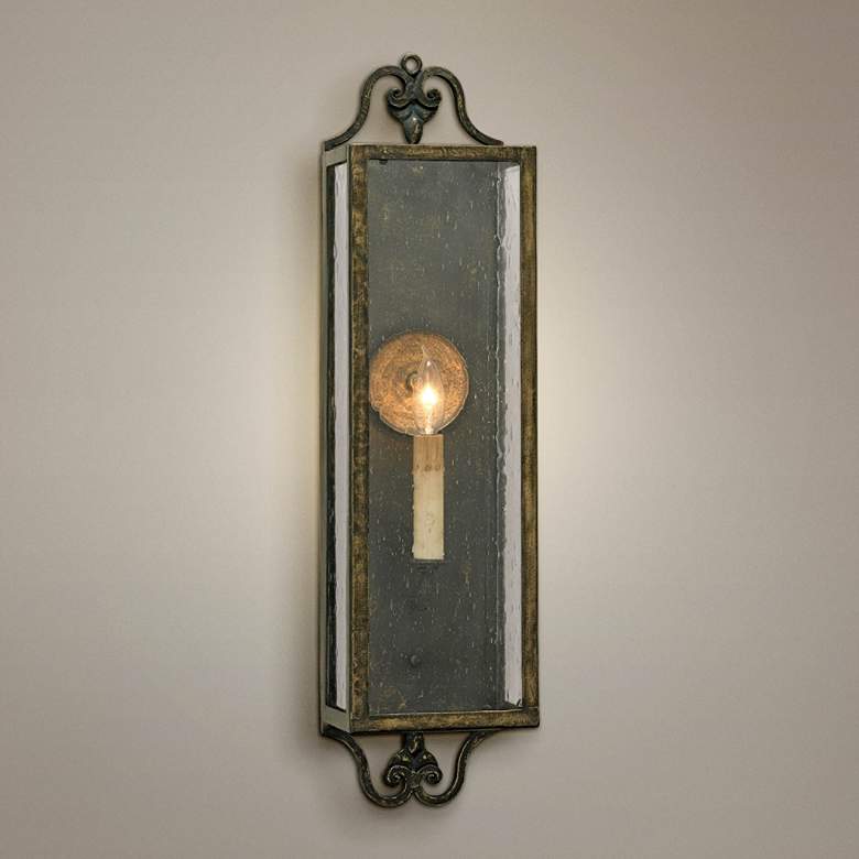 Image 1 Currey and Company Wolverton 24 inch High Candle Wall Sconce