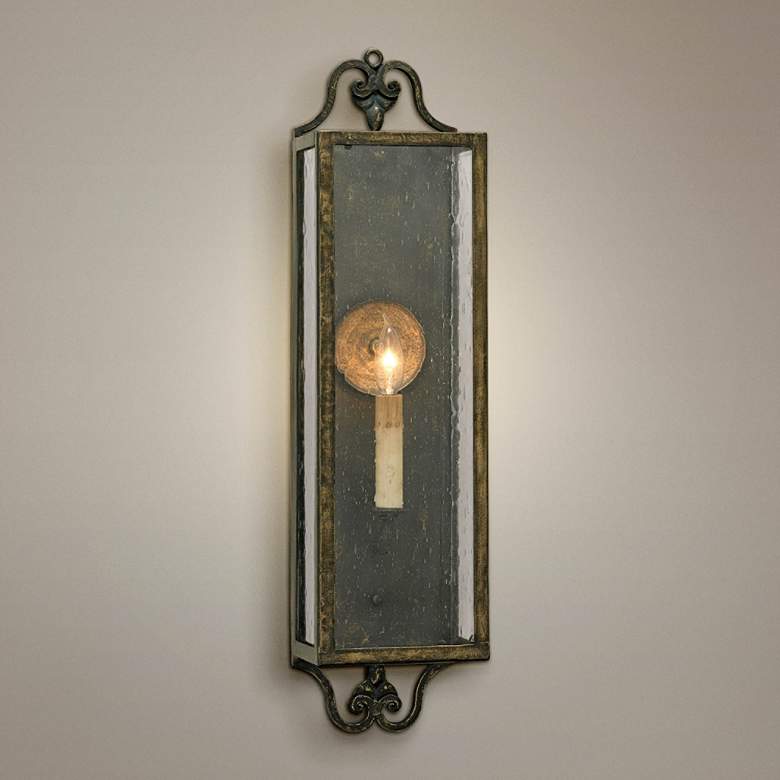 Image 1 Currey and Company Wolverton 24" High Candle Wall Sconce