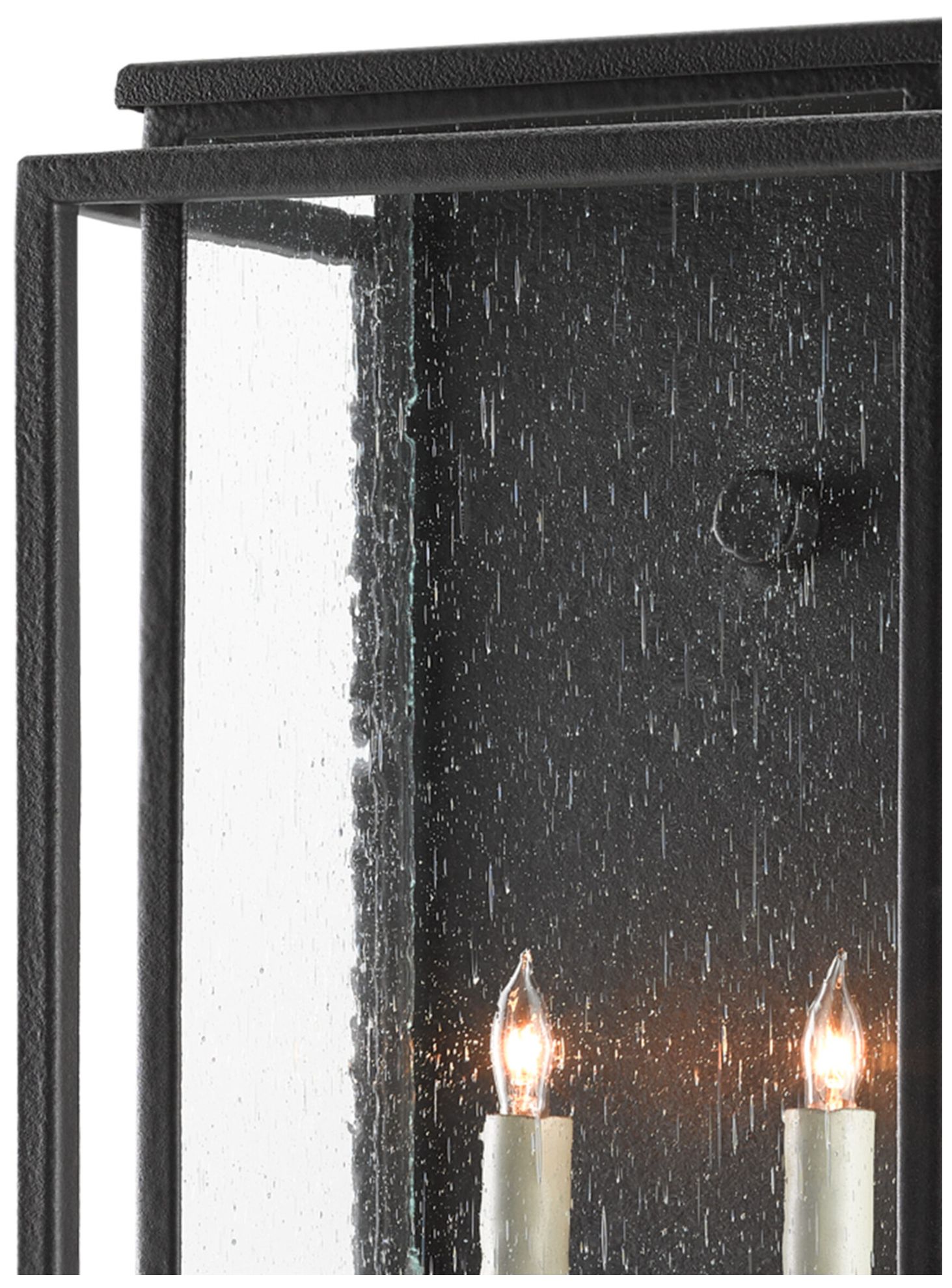 Image 2 Currey & Company Wright 27" High Midnight Black Outdoor Wall Sconc more views