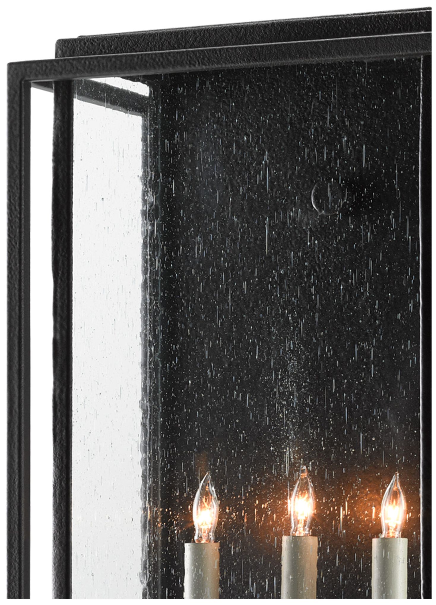 Image 2 Currey & Company Wright 32" High Midnight Black Outdoor Wall Sconc more views