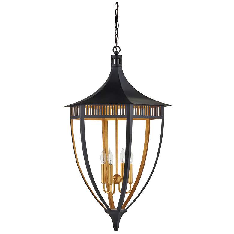 Image 6 Currey & Company Wycombe 23.5" Black 4-Light Lantern more views
