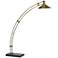 Currey and Company Yael Antique Brass LED Arc Floor Lamp