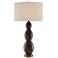 Currey and Company Yoshis Black and Red Ceramic Table Lamp