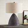 1_Currey & Company Zea 27 3/4" Modern Black Terracotta Table Lamp