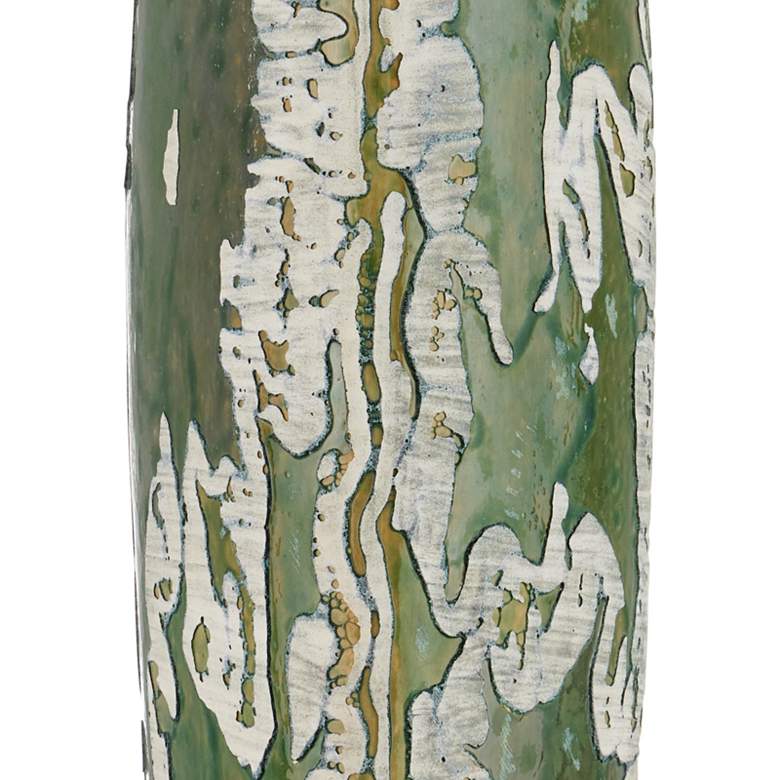 Image 3 Currey & Company Zowan Matte Green w/ Cream Ceramic Table Lamp more views