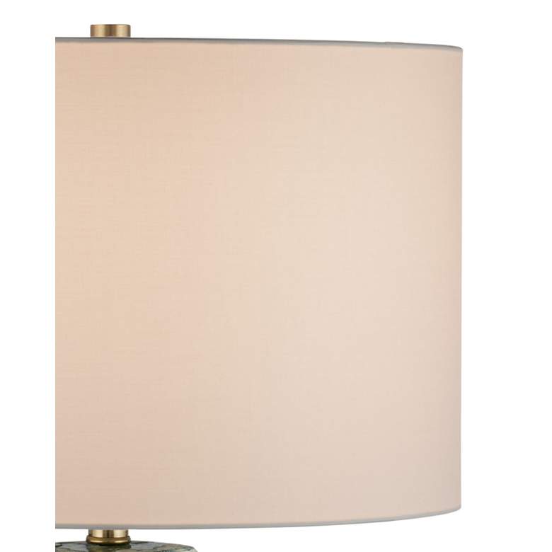 Image 5 Currey & Company Zowan Matte Green w/ Cream Ceramic Table Lamp more views