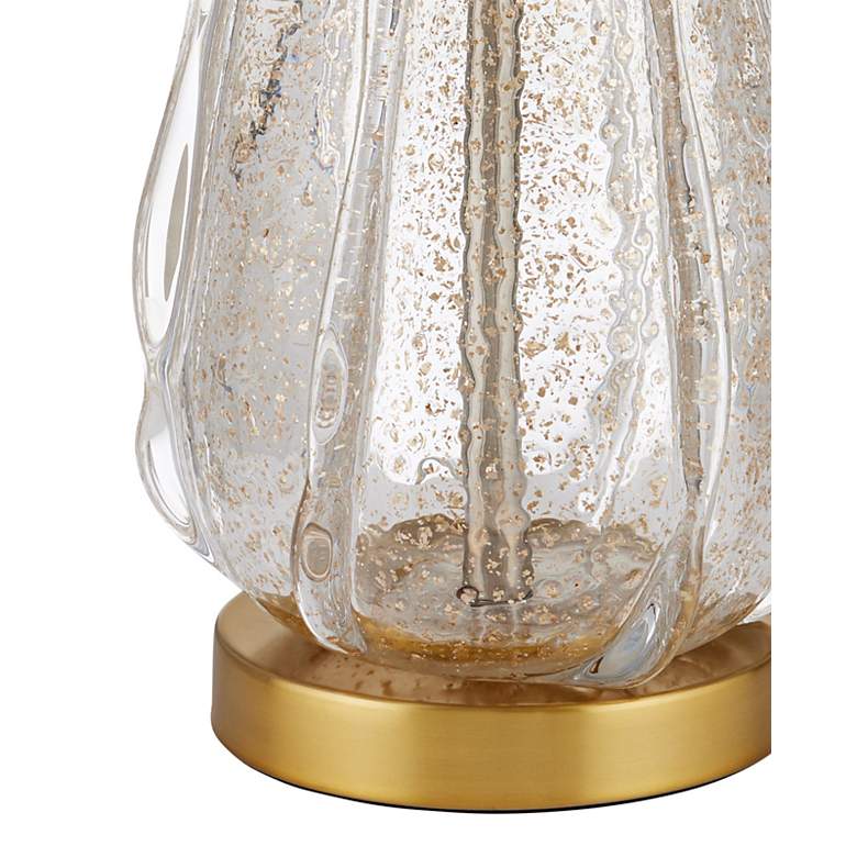 Image 5 Currey & Company Zyphyrine Antique Brass Glass Table Lamp more views