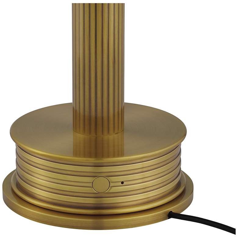 Image 4 Currey & Company 10.25" Promenade Brass Cordless Rechargeable Table Lamp more views