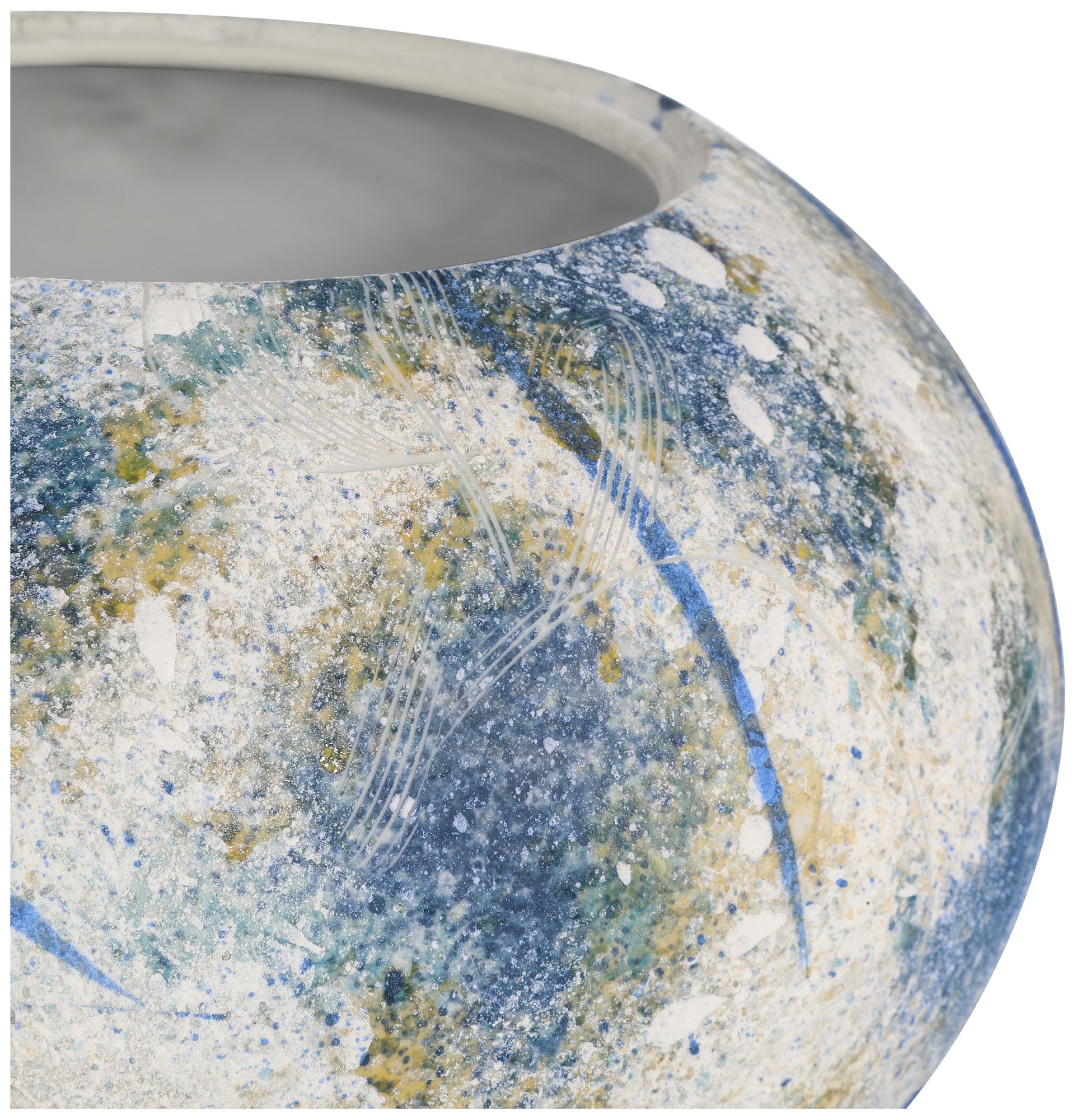 Image 4 Currey & Company 10.75" Jackson Blue & White Vase more views