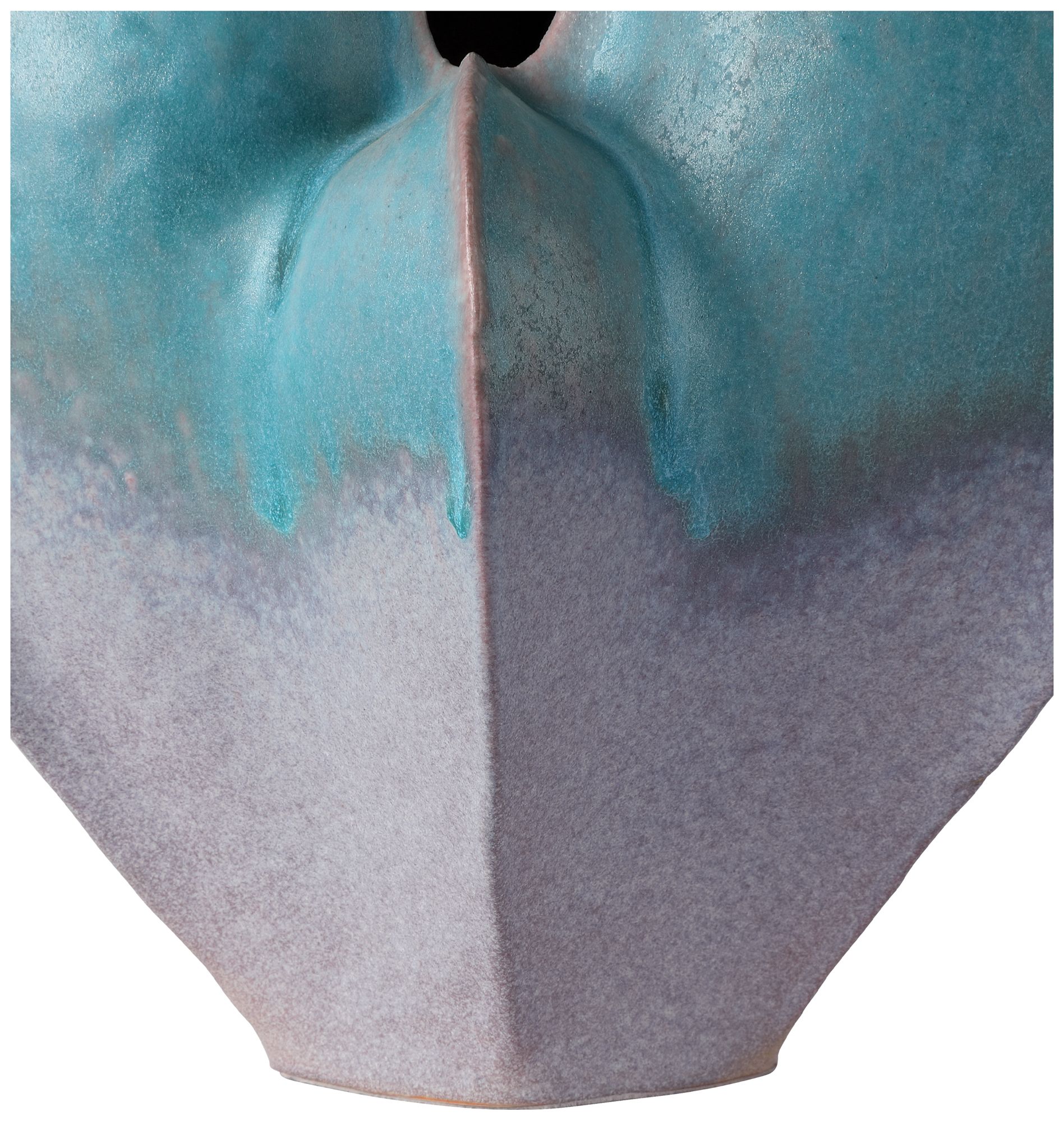 Image 3 Currey & Company 11.75" Free-Form Blue Vase more views