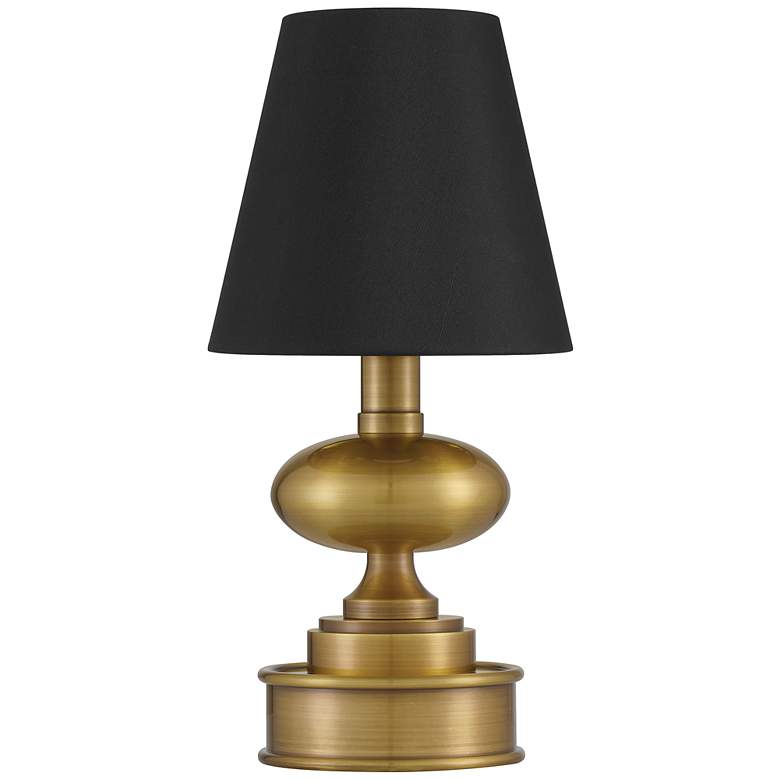 Image 3 Currey & Company 12.0" Galavant Brass Cordless Rechargeable Table Lamp more views
