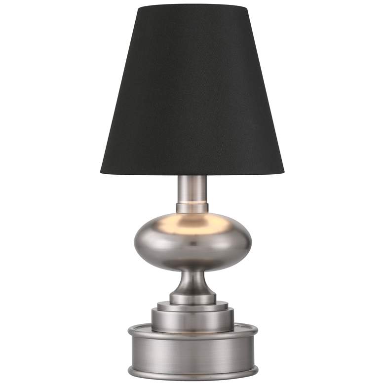 Image 1 Currey & Company 12.0" Galavant Nickel Cordless Rechargeable Table Lamp
