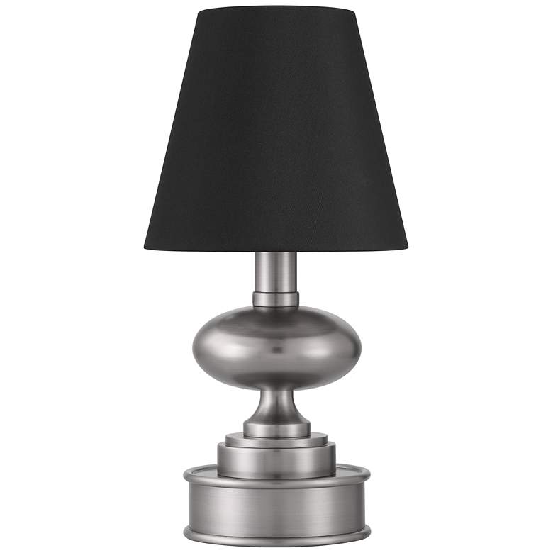 Image 3 Currey & Company 12.0" Galavant Nickel Cordless Rechargeable Table Lamp more views