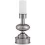 5_Currey & Company 12.0" Galavant Nickel Cordless Rechargeable Table Lamp more views